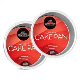 Last Confection - Round Aluminum Cake Pan Sets - Silver