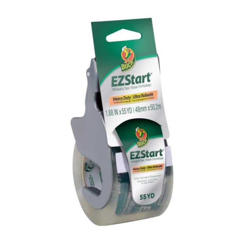 Duck - EZ Start 1.88 in. W X 55 yd L Heavy-Duty Packaging Tape with Dispenser price history on PriceWatchPro