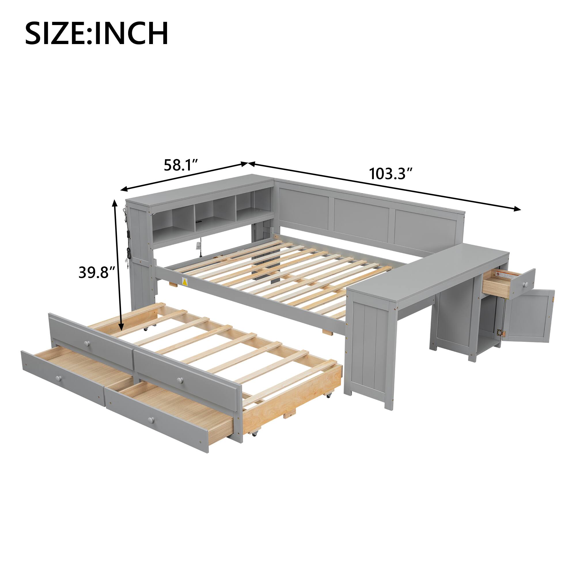 SIZE: INCH  
58.1" 103.3" 39.8"
