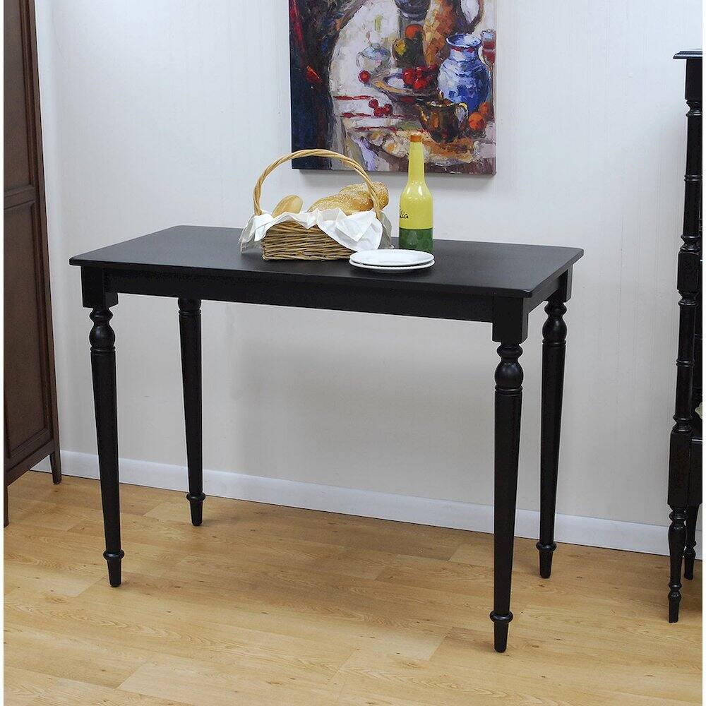 Alt View 7. Carolina Chair & Table - Hawthorne Bar Table with 2 Counter Stools - Antique Black - Antique Black.