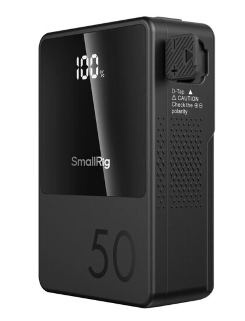 100% 10 + D-Tap  
CAUTION Check the polarity  
SmallRig 50