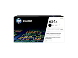 HP - 654X High Yield Black Original LaserJet Toner Cartridge, ~20,500 pages,