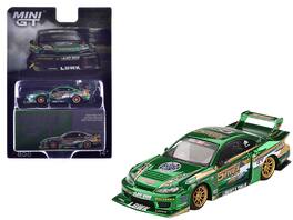 Mini GT - Nissan Silvia (S15) LB-Super Silhouette RHD (Right Hand Drive) "Fausto Racing 2024" Metallic Limited Edition 1/64 - Green