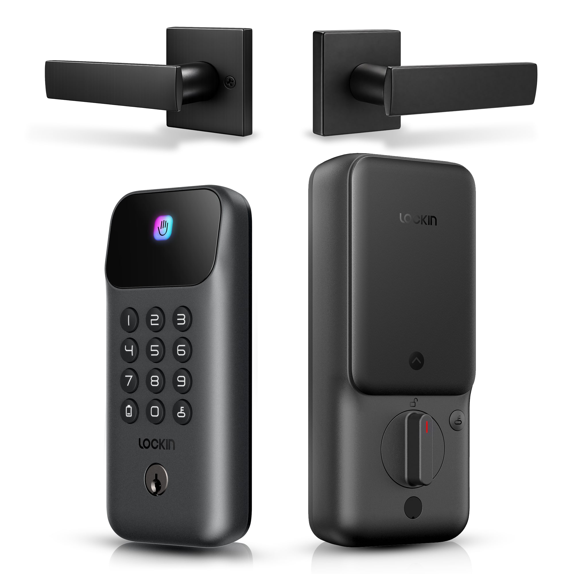 Lockin - Veno Go Smart Lock with Handle, Palm Vein Wi-Fi Entry
