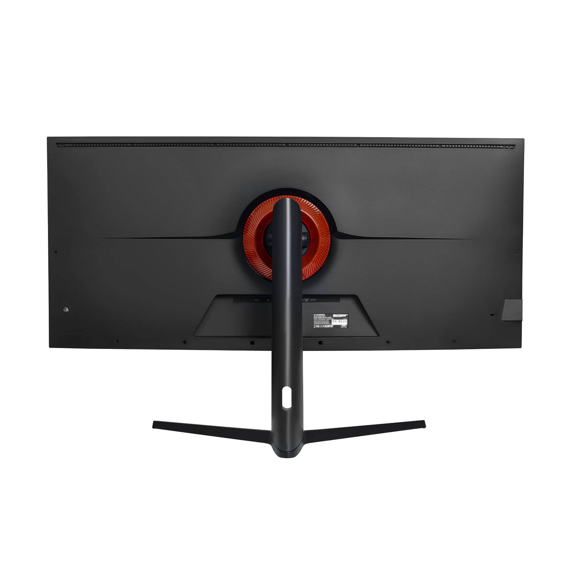 Back. Deco Gear - 40-Inch Curved Super Ultrawide Nano IPS Monitor, 5120x2160 5K2K, 21:9, HDR10, 100% sRGB, USB-C 65W - Black.