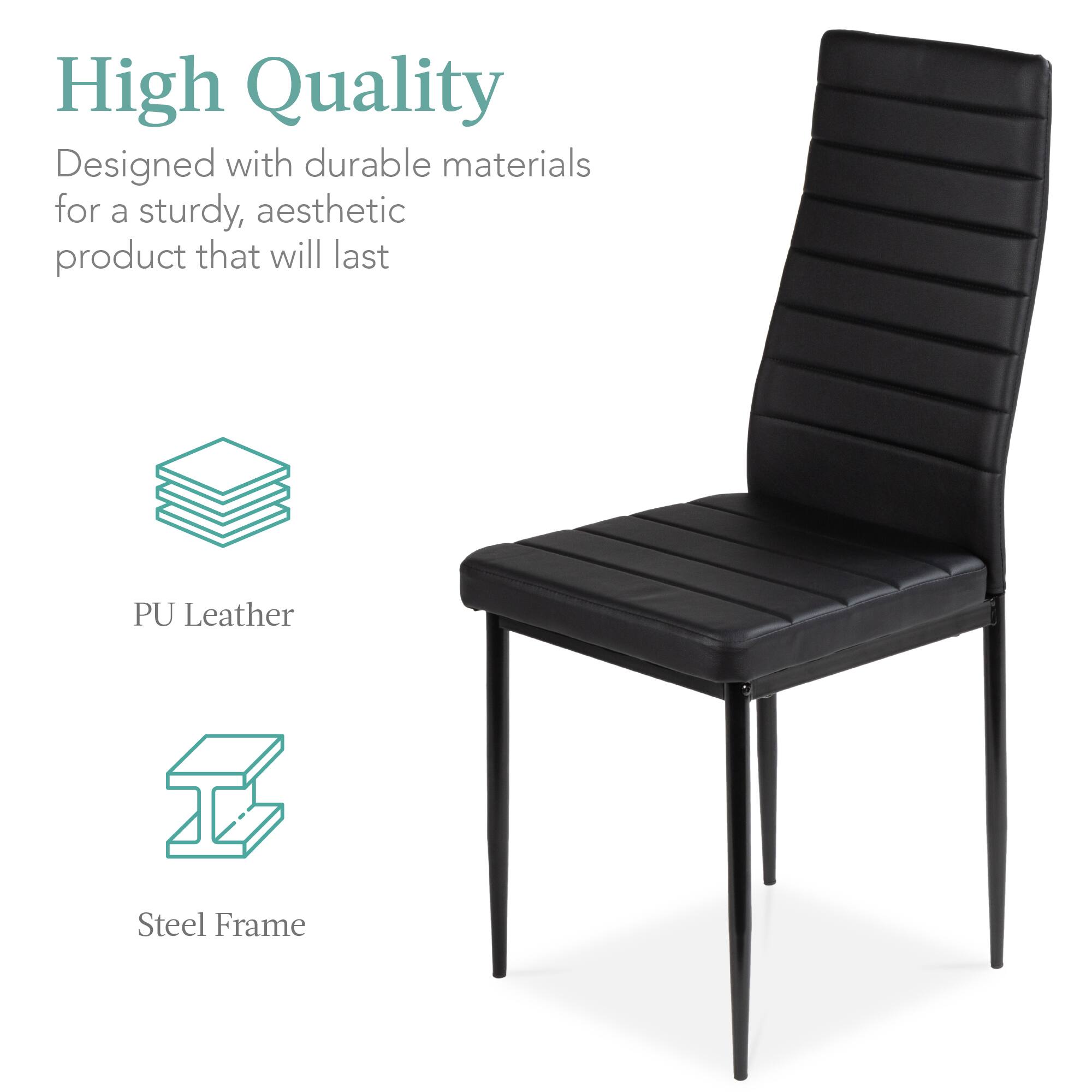 High Quality  
Designed with durable materials for a sturdy, aesthetic product that will last  

PU Leather  
Steel Frame