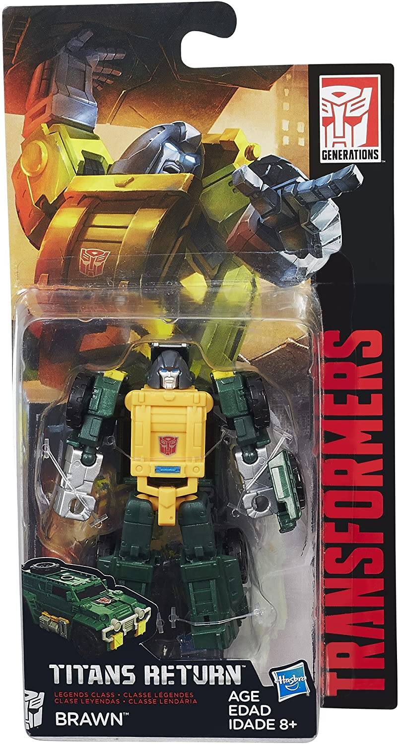 GENERATIONS  
TRANSFORMERS TITANS RETURN  
Hasbro LEGENDS CLASS  
CLASSE LEGENDES  
AGE  
CLASSE LEYENDAS  
CLASSE LENDRIA  
EDAD  
IDADE 8+  
BRAWN