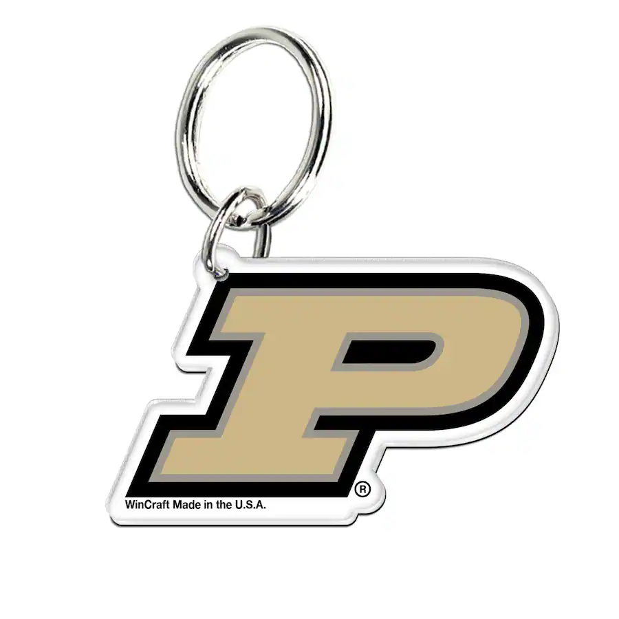 Purdue Key Strap WinCraft Purdue Boilermakers Premium Acrylic Team Key Ring Multicolor ...