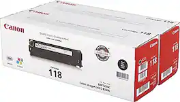 Canon - 118 Standard Yield Toner Cartridge, 2/Pack - Black