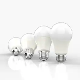 Jonathan Y - Modern Non-Dimmable A19-9W LED Bulbs with E26 Base, 80+ CRI, Warm 2700K, 805 Lumens, (Pack of 4) - White