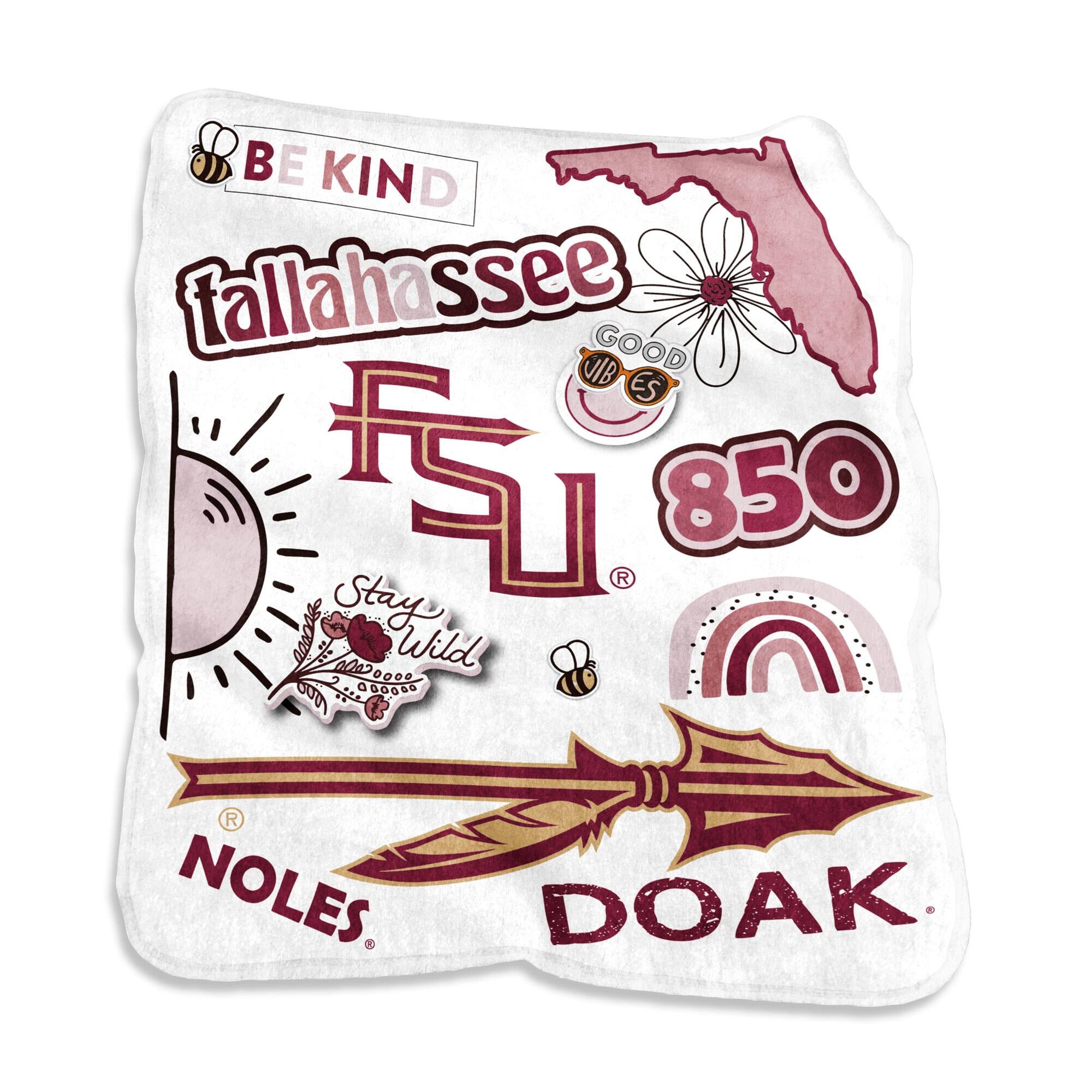 BE KIND  
tallahassee  
FSU  
850  
Stay Wild  
NOLES  
DOAK