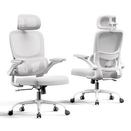 SIHOO - M102 Pro Ergonomic Office Chair, Breathable Backrest, 3D Dynamic Lumbar Support, 300lbs, Comfy for Home Office - Gray