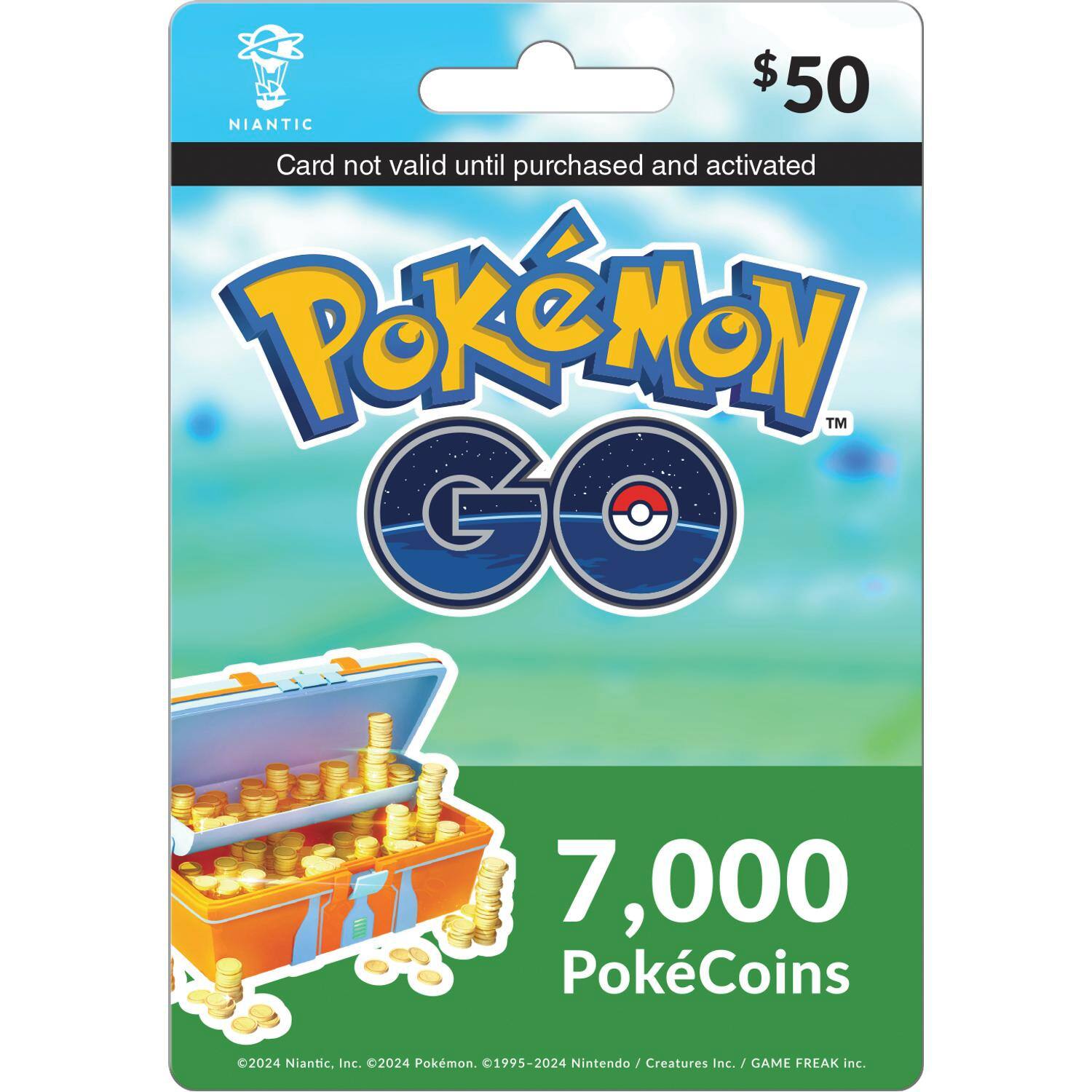 GO $50 Gift Card (7,000 PokéCoins)