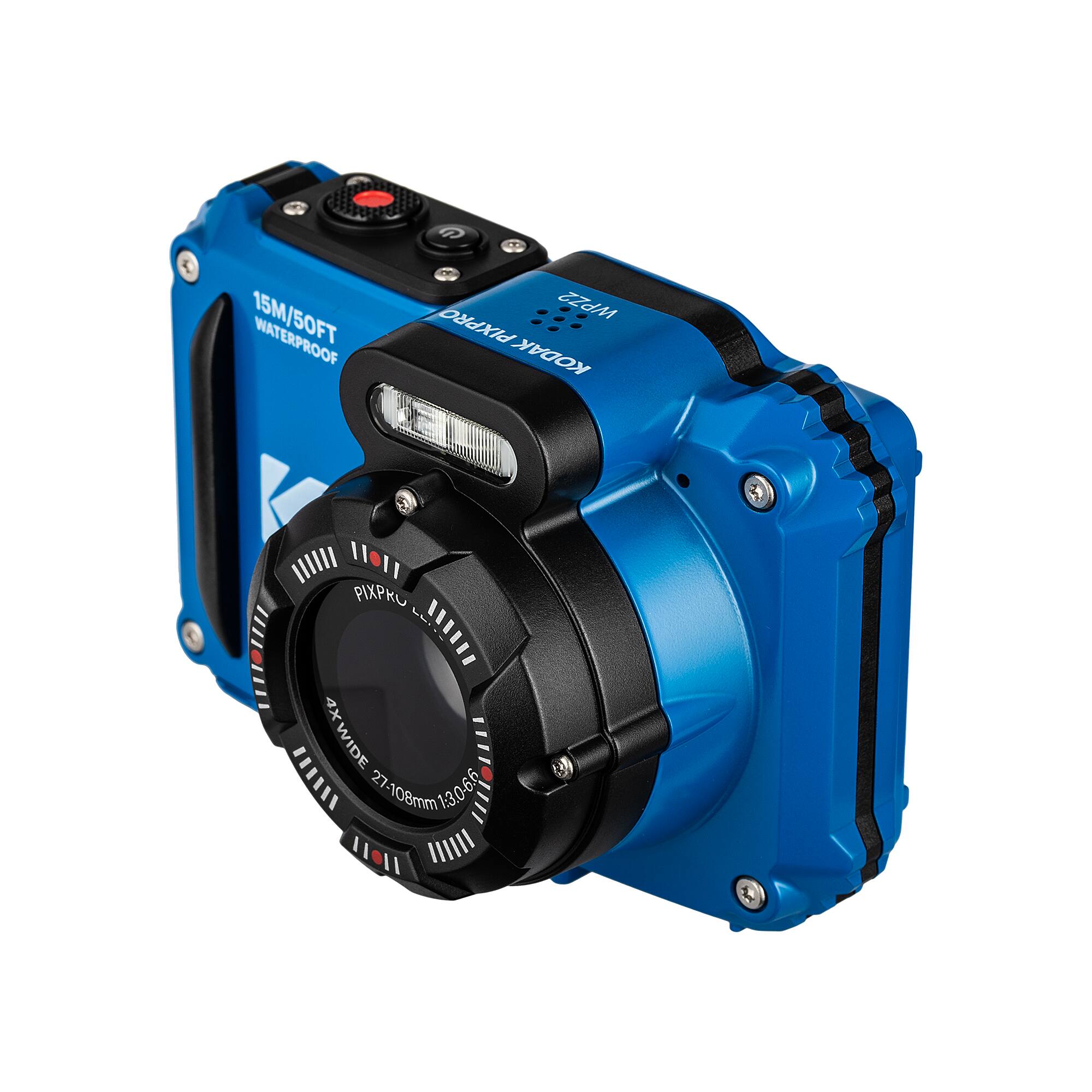 Kodak Pixpro WPZ2 Digital Camera in Blue (WPZ2BL) Bundle with