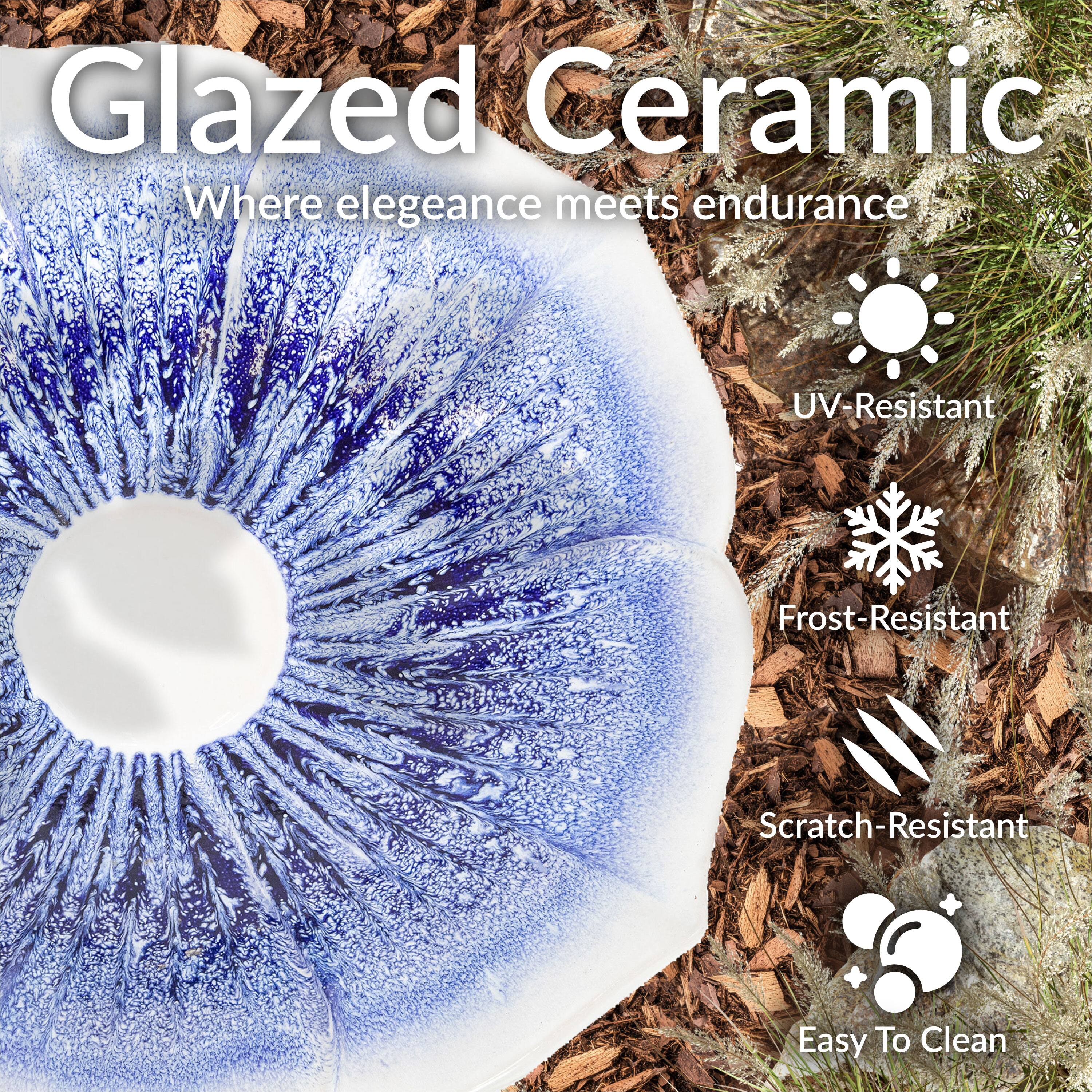 Glazed Ceramic  
Where elegance meets endurance  

- UV-Resistant  
- Frost-Resistant  
- Scratch-Resistant  
- Easy To Clean