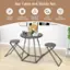 Bar Table and Stools Set Unique Foldable & Stable & Design Space-saving Durable Easy Wide Cleaning Applications PSUM - : - - I | : - A