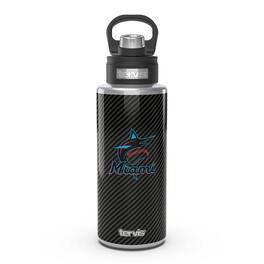 Tervis - Miami Marlins 32oz. Carbon Fiber Wide Mouth Bottle - Multicolor