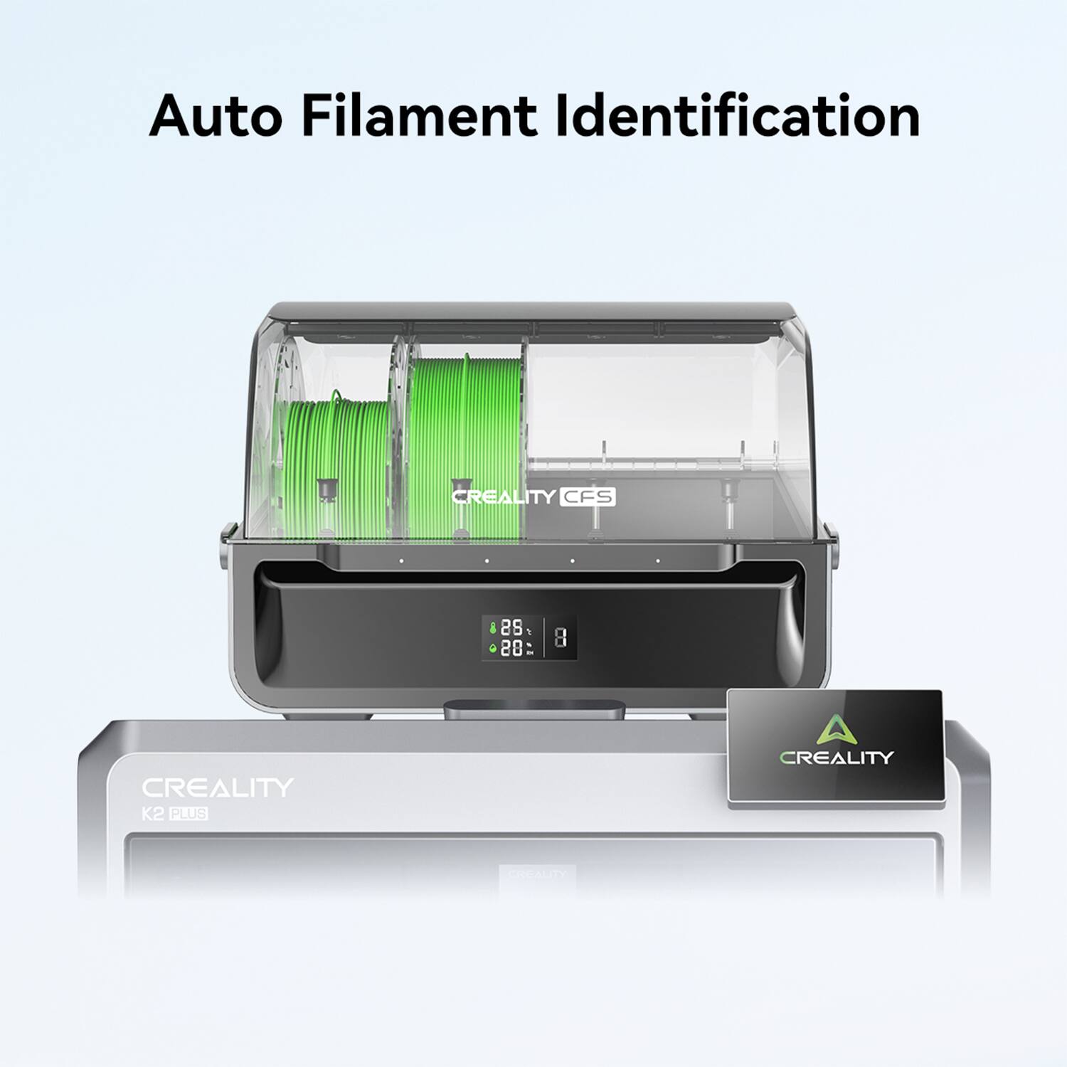 Auto Filament Identification CREALITY CFS 85% 28: 8 CREALITY K2 PLUS A CREALITY
