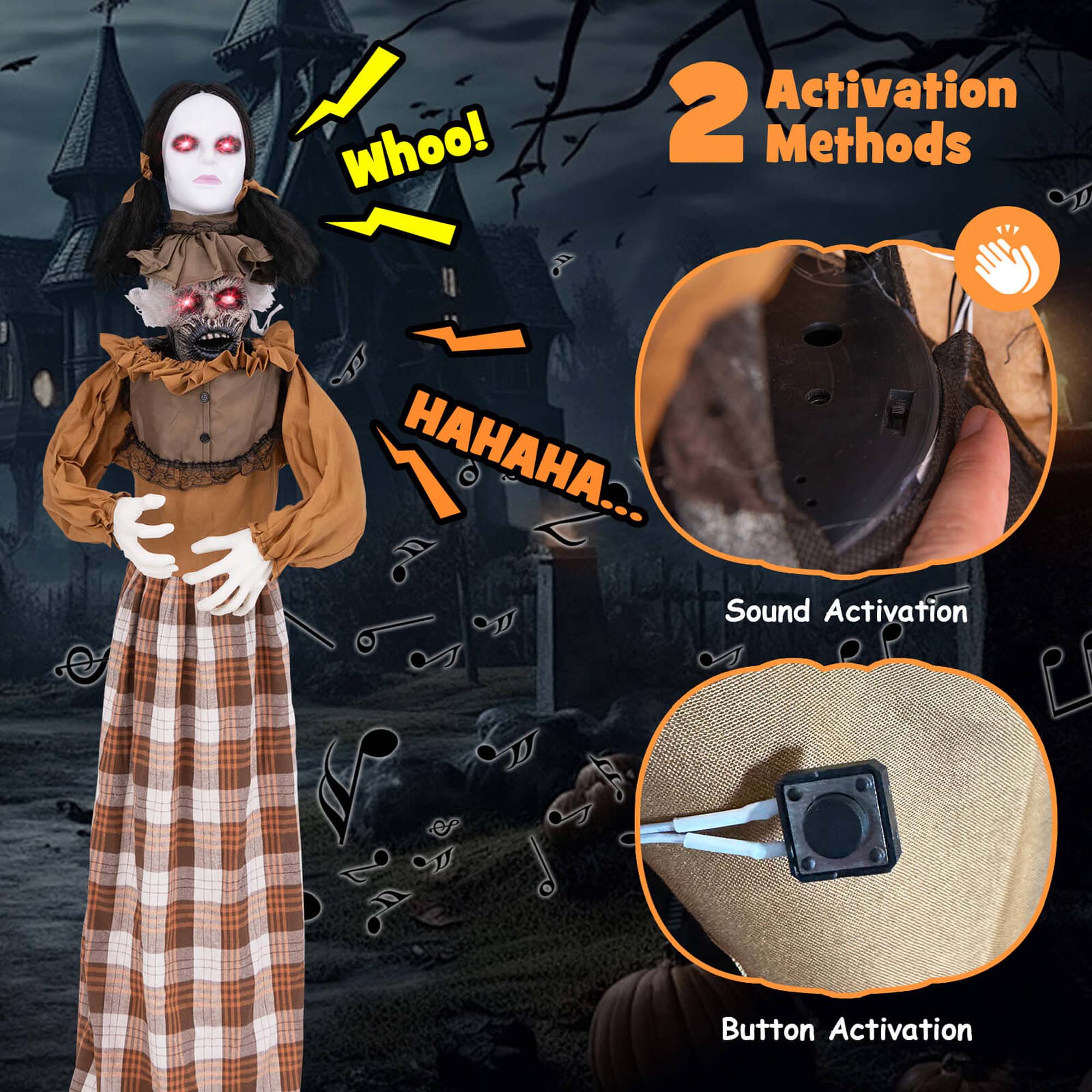 Who! HAHAHA...  
2 Activation Methods  
Sound Activation  
Button Activation
