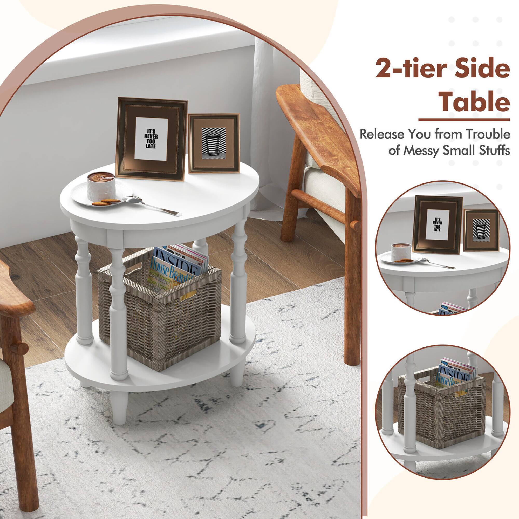 2-tier Side Table

Release You from Trouble of Messy Small Stuffs

IT'S NEVER TOO LATE
