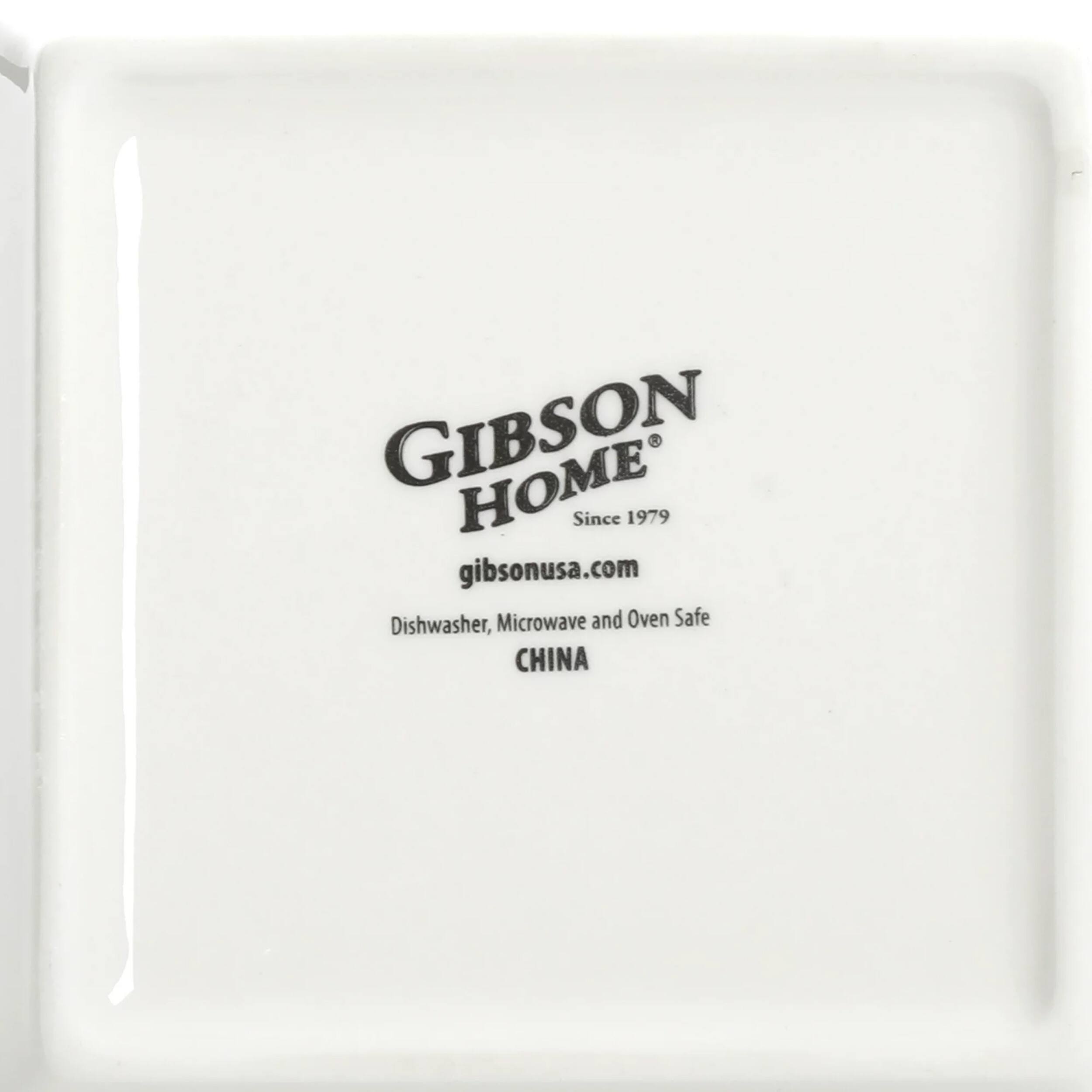 GIBSON HOME Since 1979 gibsonusa.com Dishwasher, Microwave and Oven Safe CHINA