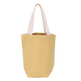 Unique Bargains - Canvas Tote Bag, 3.5"x3.5" Small Grocery Bag with Handles, Cute Handbag for Birthday Gifts DIY Craft - Khaki