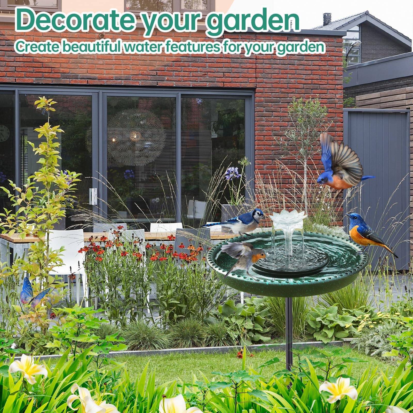 Decorate your garden  
Create beautiful water features for your garden