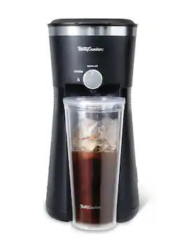 Betty Crocker - Coffee Maker for Iced & Hot Brew, Brews in 4 Minutes - Black