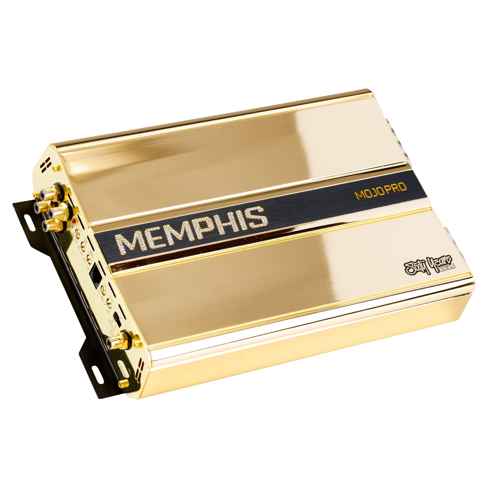 Memphis Car Audio - Memphis Audio 60th Anniversary MJP1500.1 Monoblock Subwoofer Amplifier - 1500 Watts RMS x 1 at 1-Ohm - Black/Gray