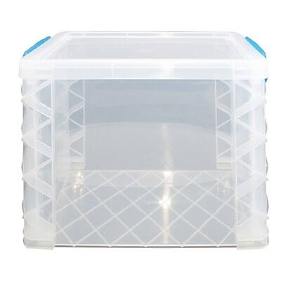 Alt View 2. Advantus - Advantus Super Stacker File Box, Letter Size, Clear (36872) - Clear.