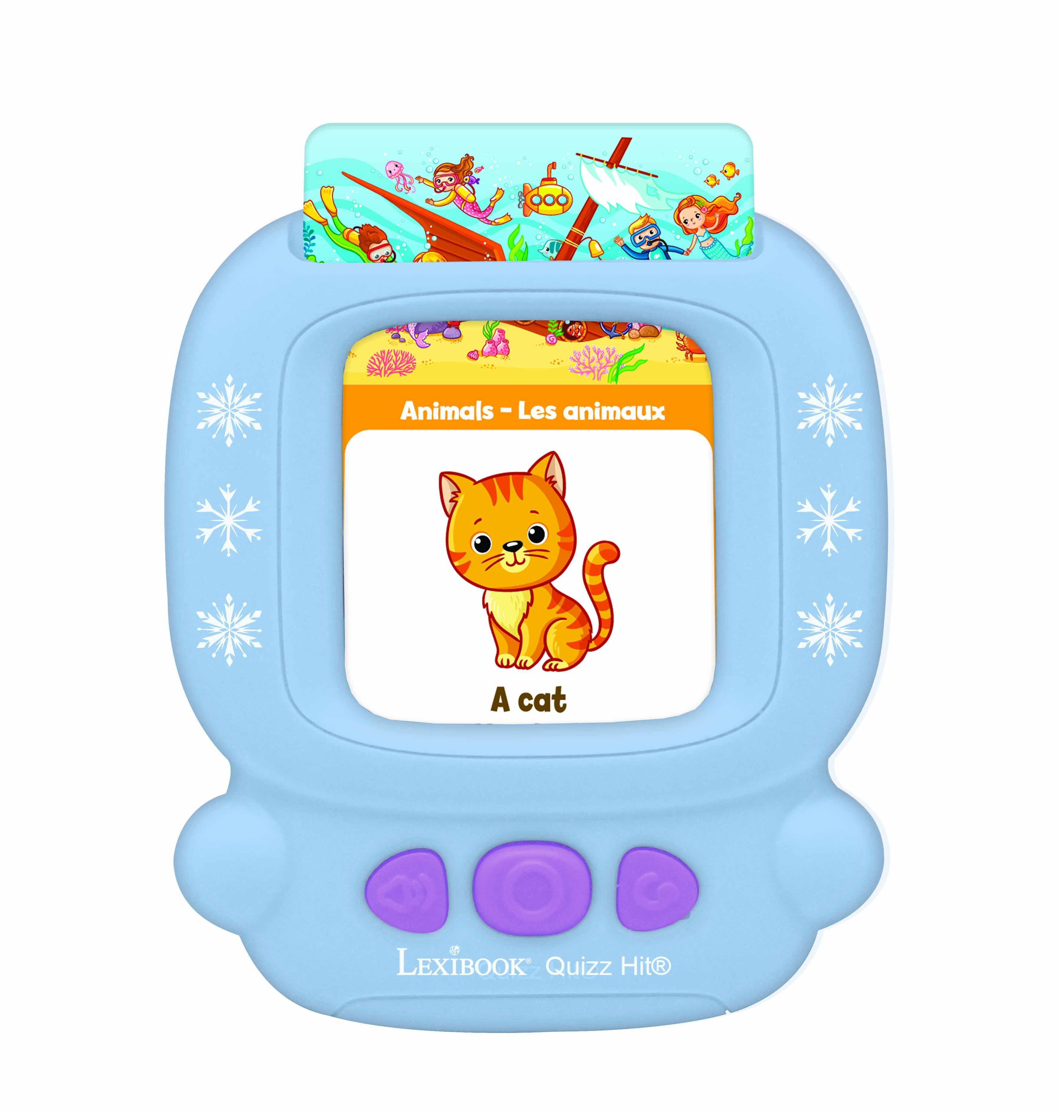 Animals - Les animaux  
A cat  

LEXIBOOK Quizz Hit