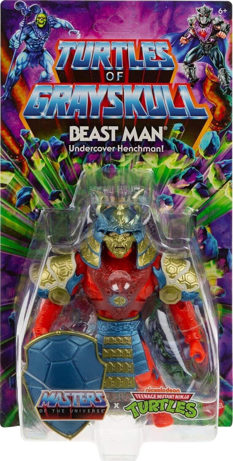 Mattel - Collectible - Masters Of The Universe Origins Turtles of Grayskull: Beast Man Action Figure (He-Man, MOTU, TMNT) - Multicolor