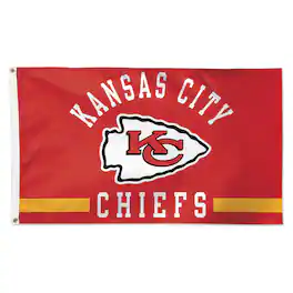 WinCraft - Kansas City Chiefs 3' x 5' Classic Logo 1-Sided Deluxe Flag - Multicolor
