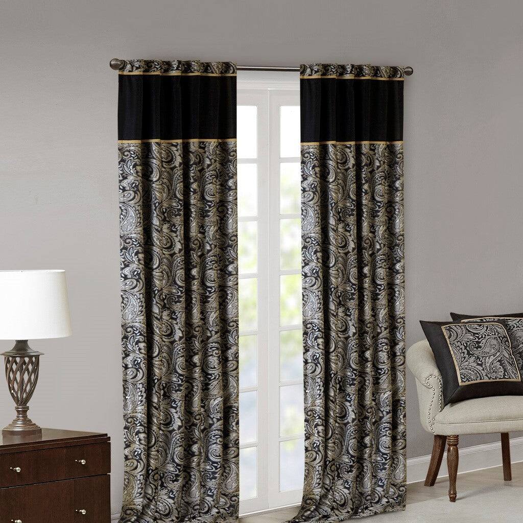 Alt View 8. BreeBe - Jacquard Curtain Panel Pair(2 Pcs Window Panels) - Multicolor.