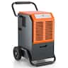 Costway - 163 Pints 4500 Sq.Ft Crawl Space Commercial Dehumidifier with Drain Hose 1.45 Gallon Water Tank Dehumidifier - Grey,Orange