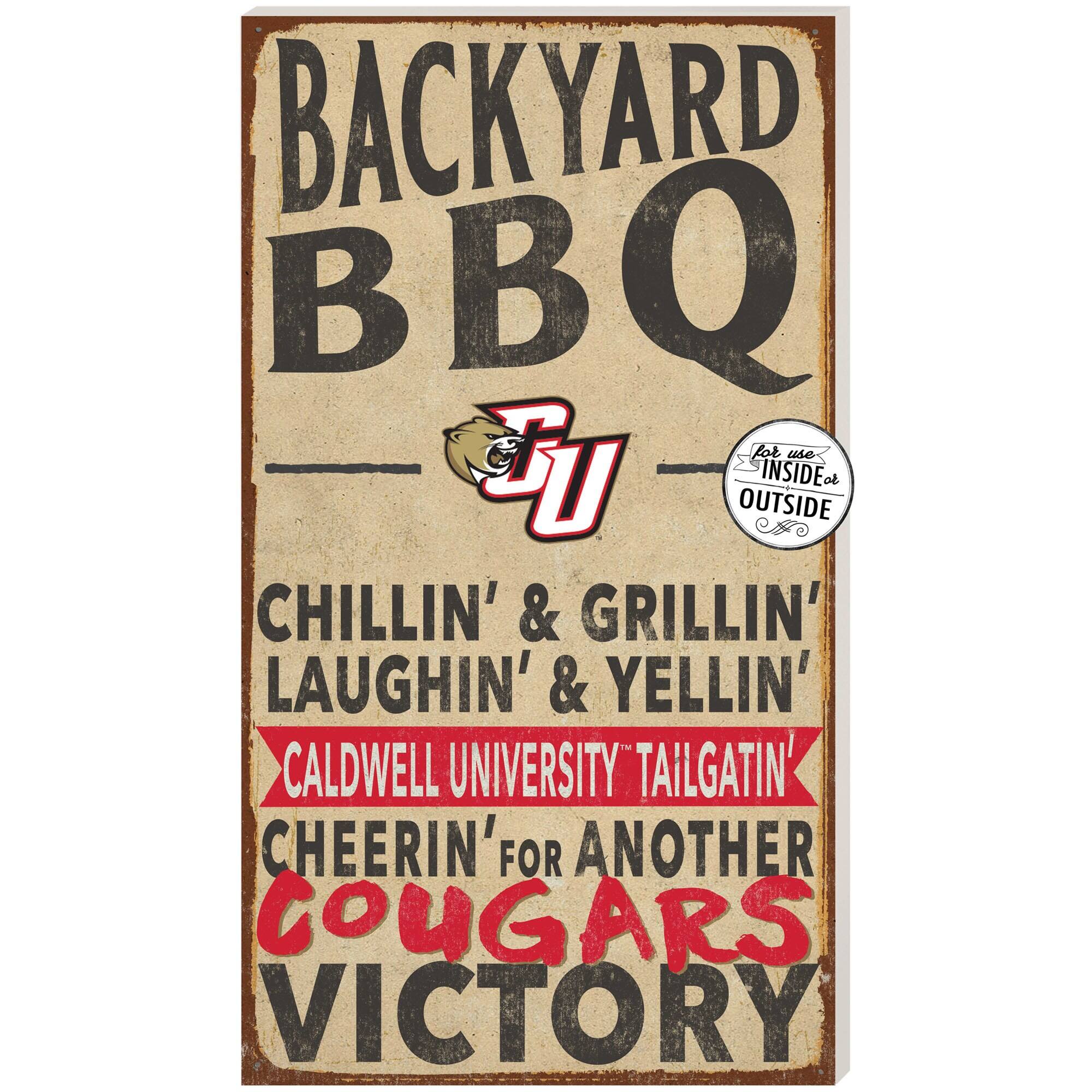 Caldwell Cougars 11'' x 20'' Indoor/Outdoor BBQ Sign