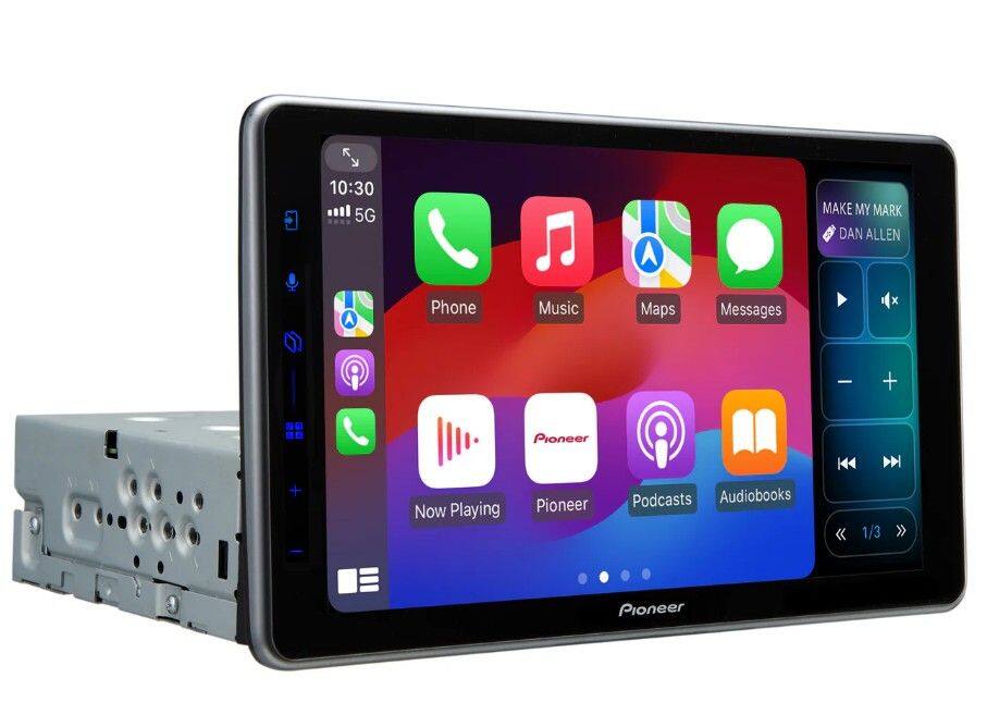 10:30  
5G  

Phone  
Music  
Maps  
Messages  

Now Playing  
Pioneer  
Podcasts  
Audiobooks  

MAKE MY MARK  
DAN ALLEN  

Pioneer