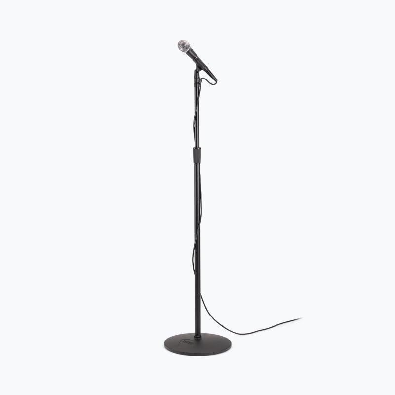 Alt View 7. On Stage Stands - On-Stage MS9212 Heavy-Duty Low Profile Microphone Stand with 12" Base, Black - Black.