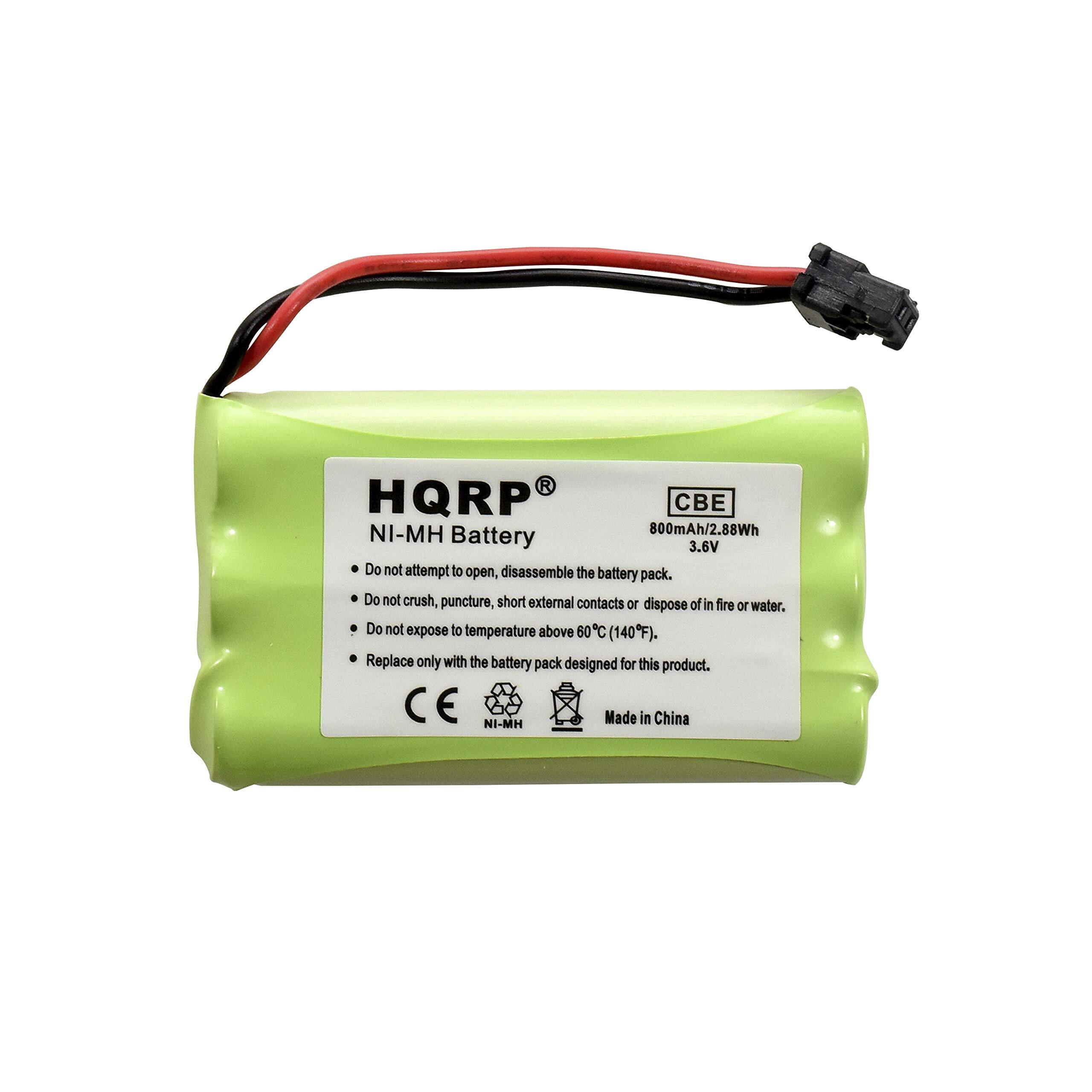 HQRP CBE NI-MH 800mAh/2.88Wh Battery 3.6V

Do not attempt to open, disassemble the battery pack. Do not crush, puncture, short external contacts or dispose of in fire or water. Do not expose to temperature above 60°C (140°F). Replace only with the battery pack designed for this product.

CE NI-MH Made in China