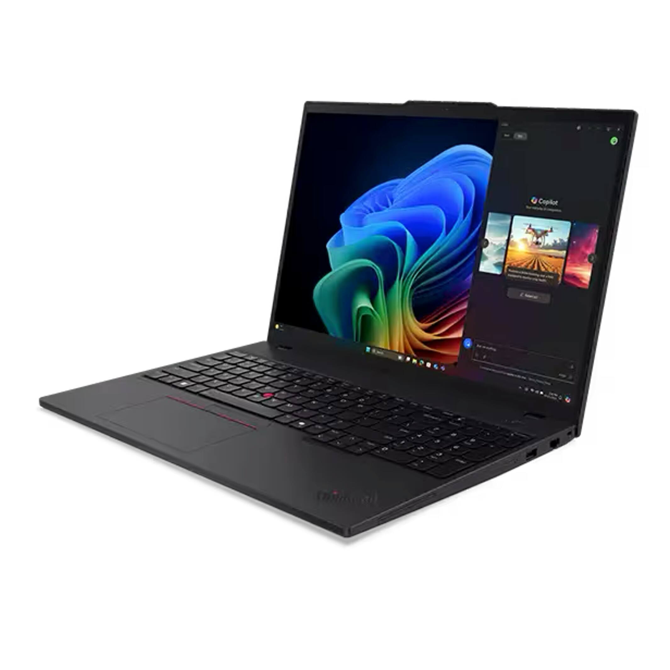 Alt View 4. Lenovo - ThinkPad T16 Laptop 16.0 WUXGA Display (Ryzen AI 7 PRO 350, 16GB, 512GB SSD, Win 11 Pro) w/USB Hub - Black.