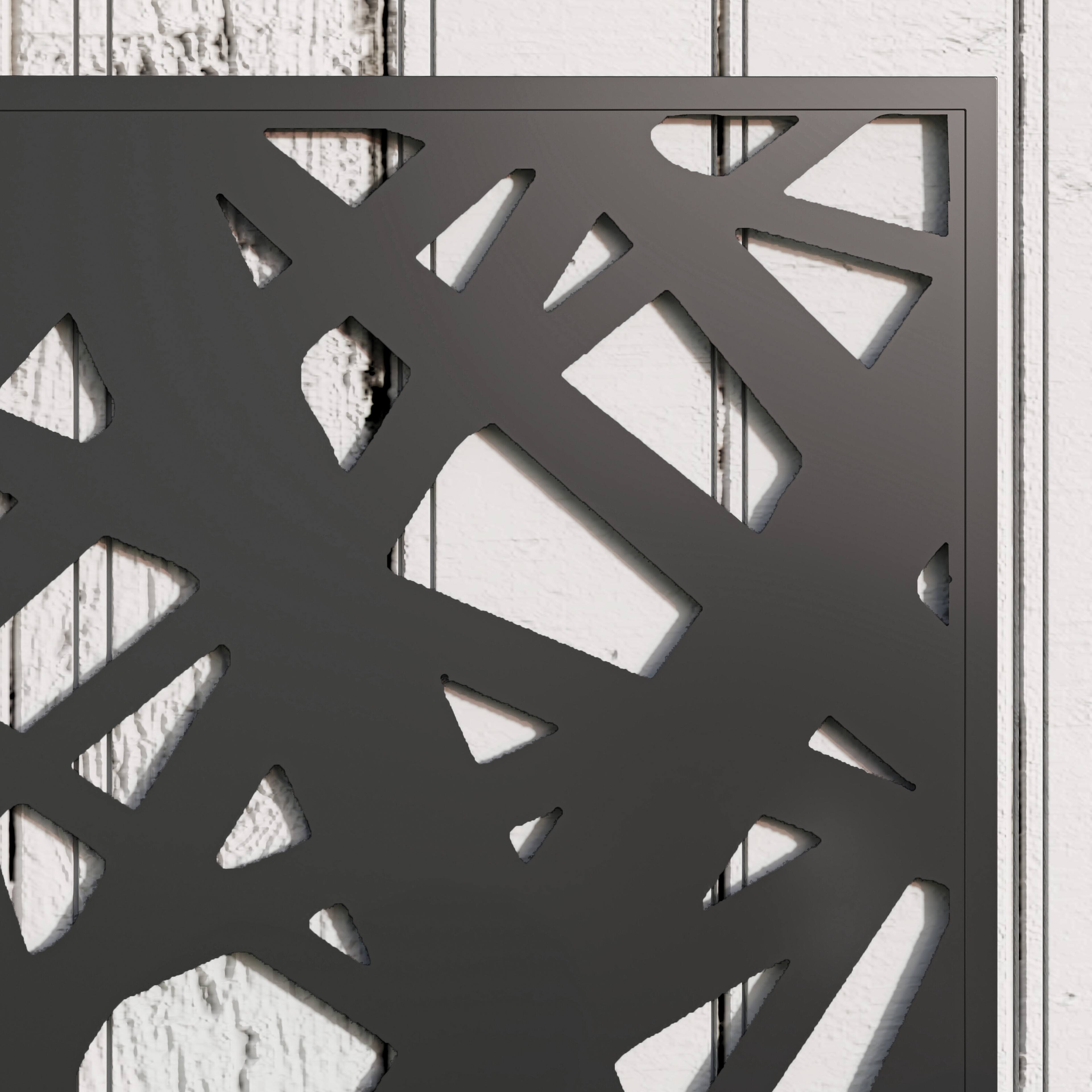 Alt View 7. Outsunny - Metal Raised Garden Bed with Trellis for Climbing Plants, Freestanding or Wall Mounted Flower Bed with Privacy Panel - Black.