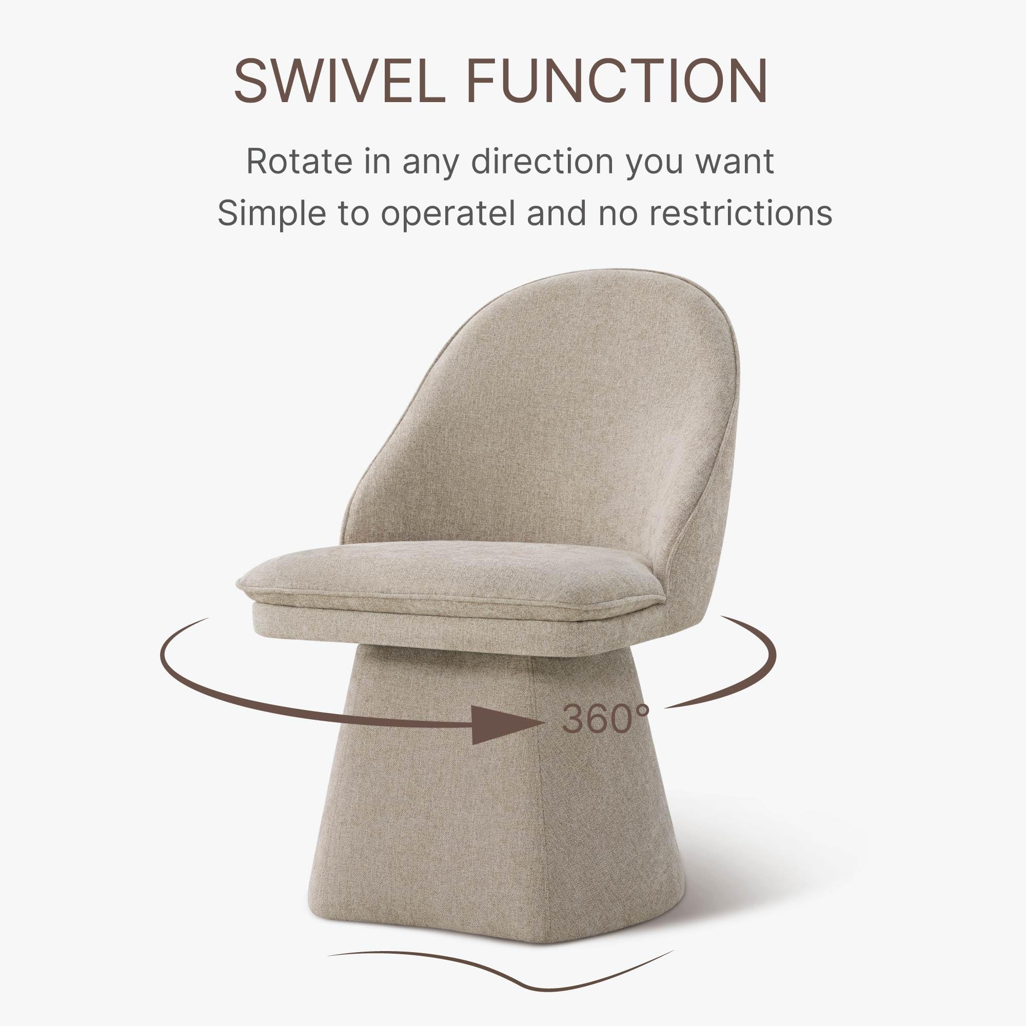 SWIVEL FUNCTION

Rotate in any direction you want  
Simple to operate and no restrictions  

360°