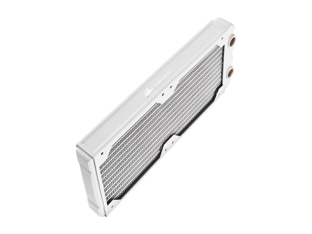 Alt View 2. CORSAIR - CORSAIR Hydro X Series XR5 240mm Water Cooling Radiator - White - White.