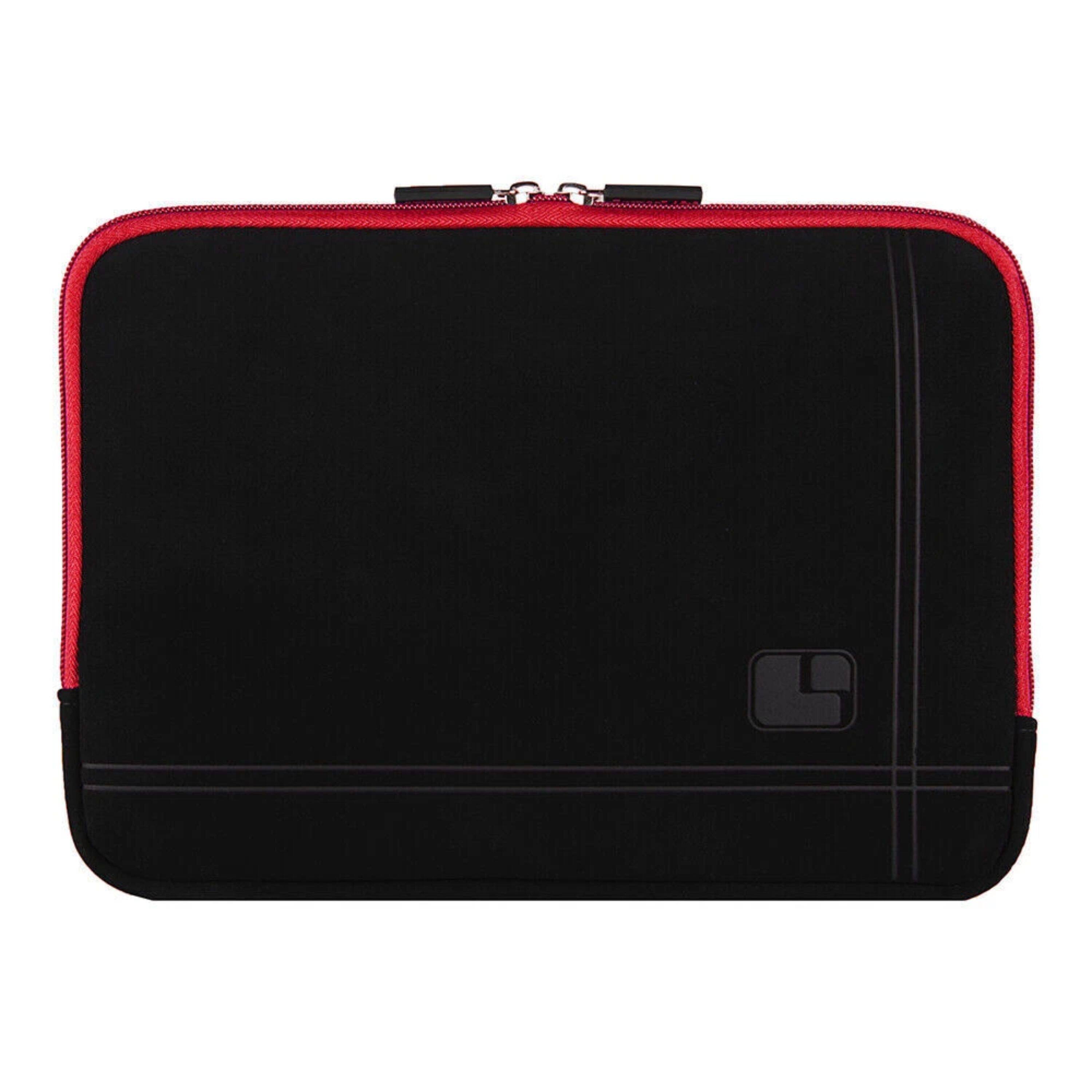 Left. Kitcheniva - Padded Laptop Sleeve Case Bag For 16" Laptop Black/Red - Black/Red.