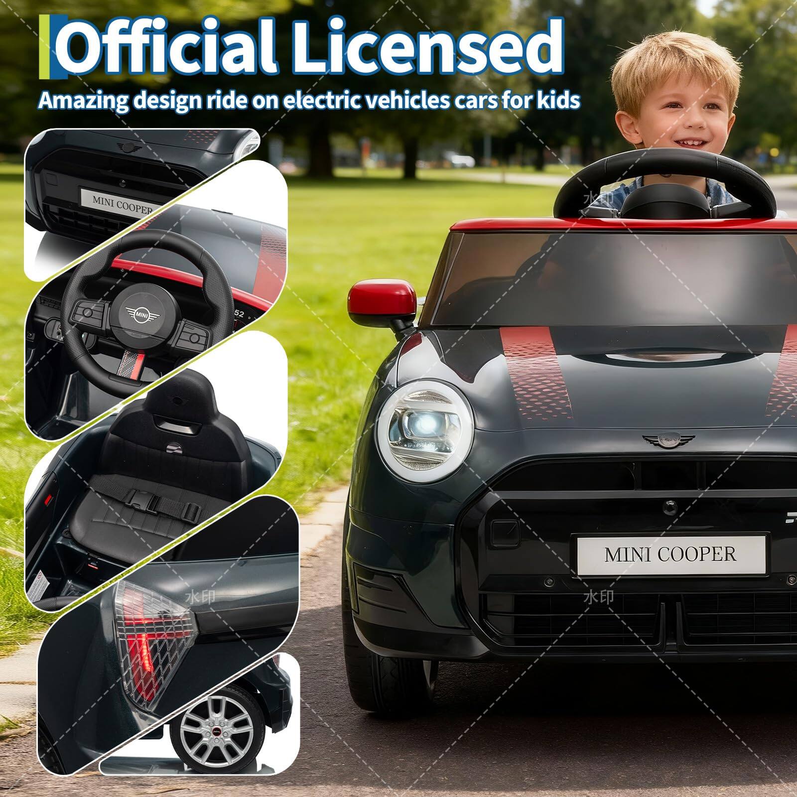 Official Licensed  
Amazing design ride on electric vehicles cars for kids  
MINI COOPER