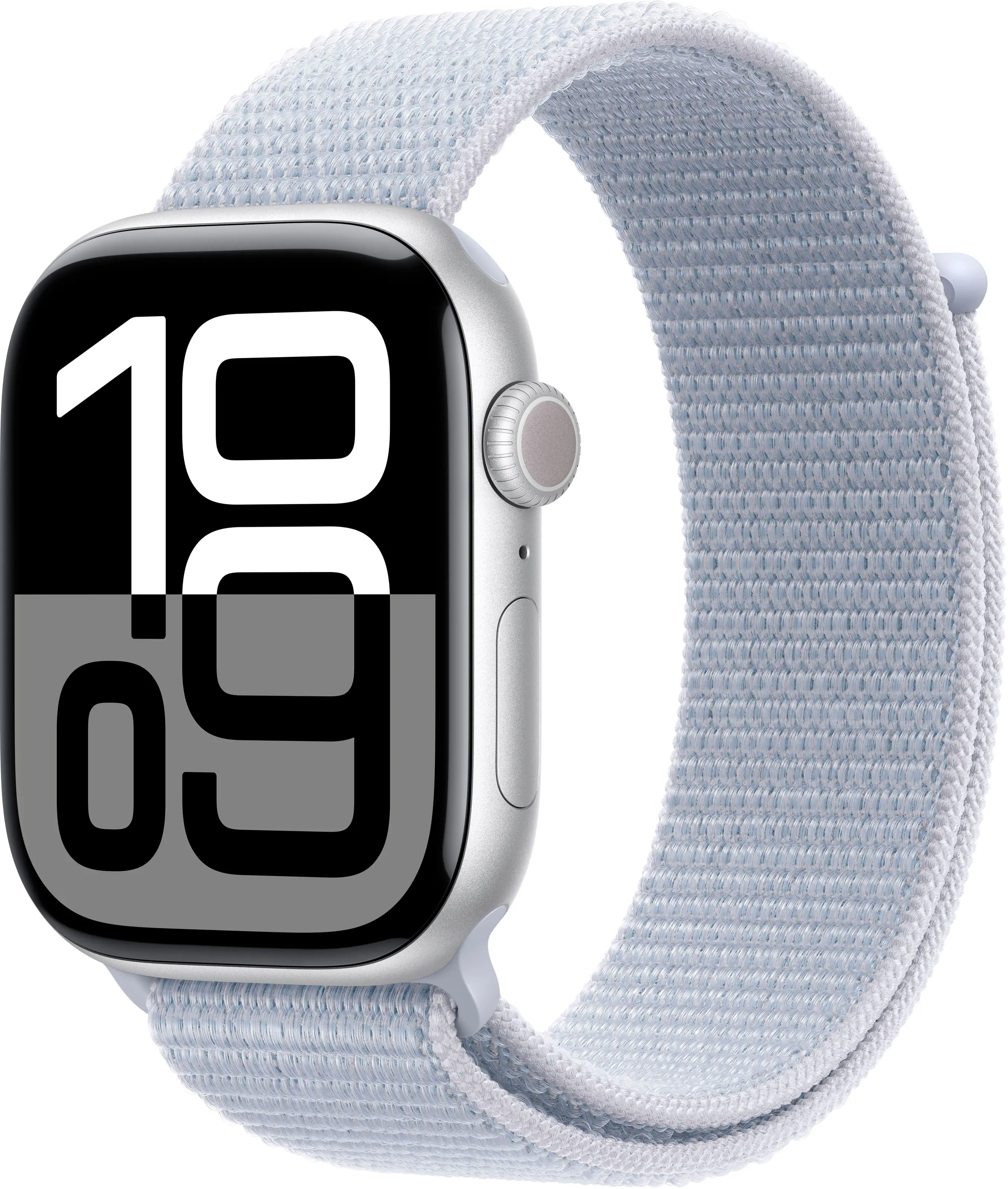 Silver - Aluminum - Sport Loop - Blue Cloud