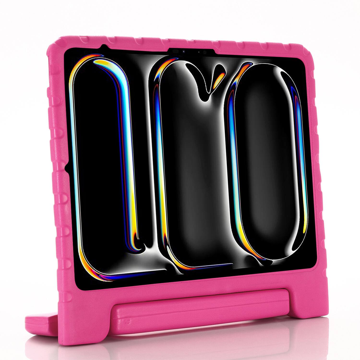 Left. UUCOVER - Kid-Friendly Case for Apple iPad Air 13-inch M4 M3 M2 2026/25025/2024 Tablet Protective Cover with Handle and Kickstand - Rose.