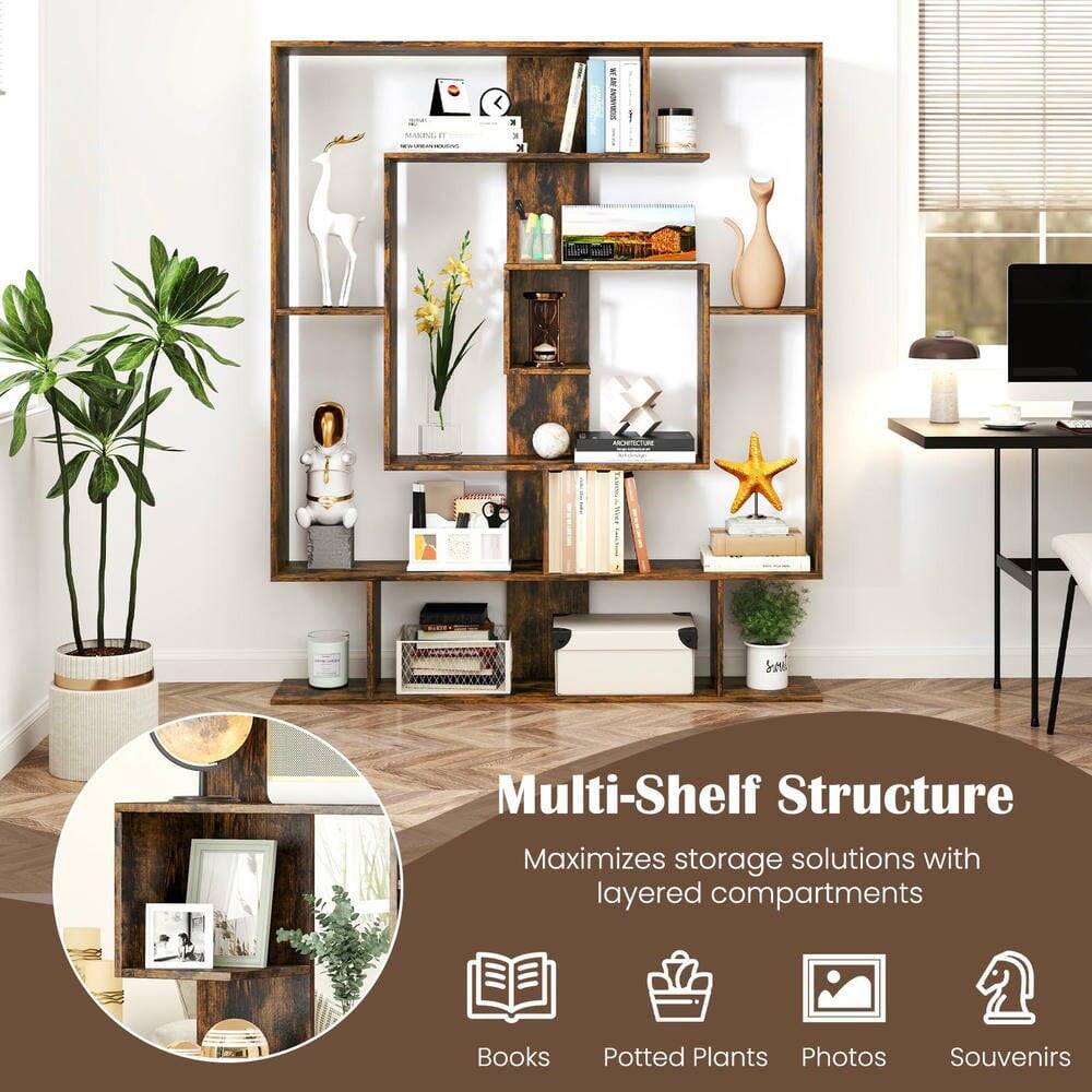 A Sum Multi-Shelf Structure Maximizes storage solutions with layered compartments

- Books
- Potted Plants
- Photos
- Souvenirs