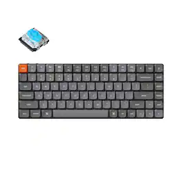 Keychron - K3 Max 75% 2.4GHz Wireless Low-Profile Keyboard with RGB and Blue Switch - Black