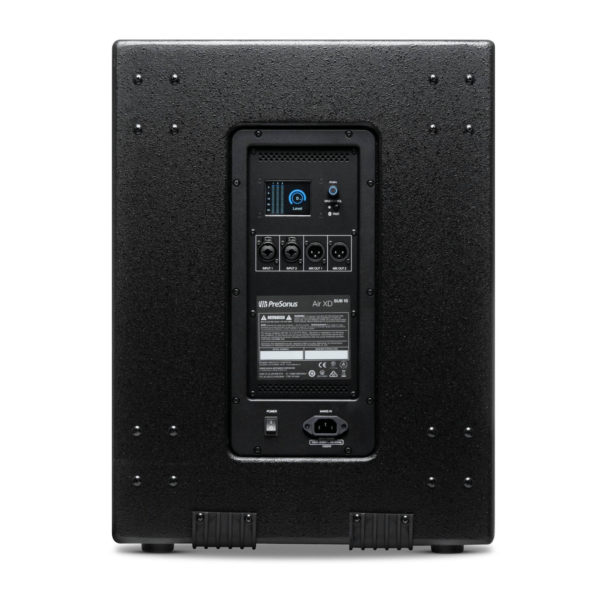 PreSonus Air XD

- INPUT 1
- INPUT 2
- MAIN OUT
- MON OUT
- MIC OUT
- AUX OUT
- PHONES

POWER

CE & Other Regulatory Marks
